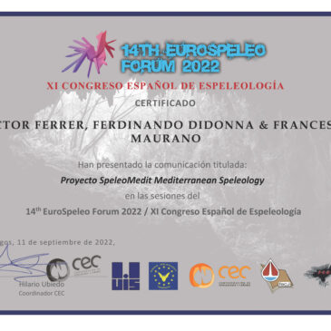 EuroSpeleo Forum 2022 in Spagna